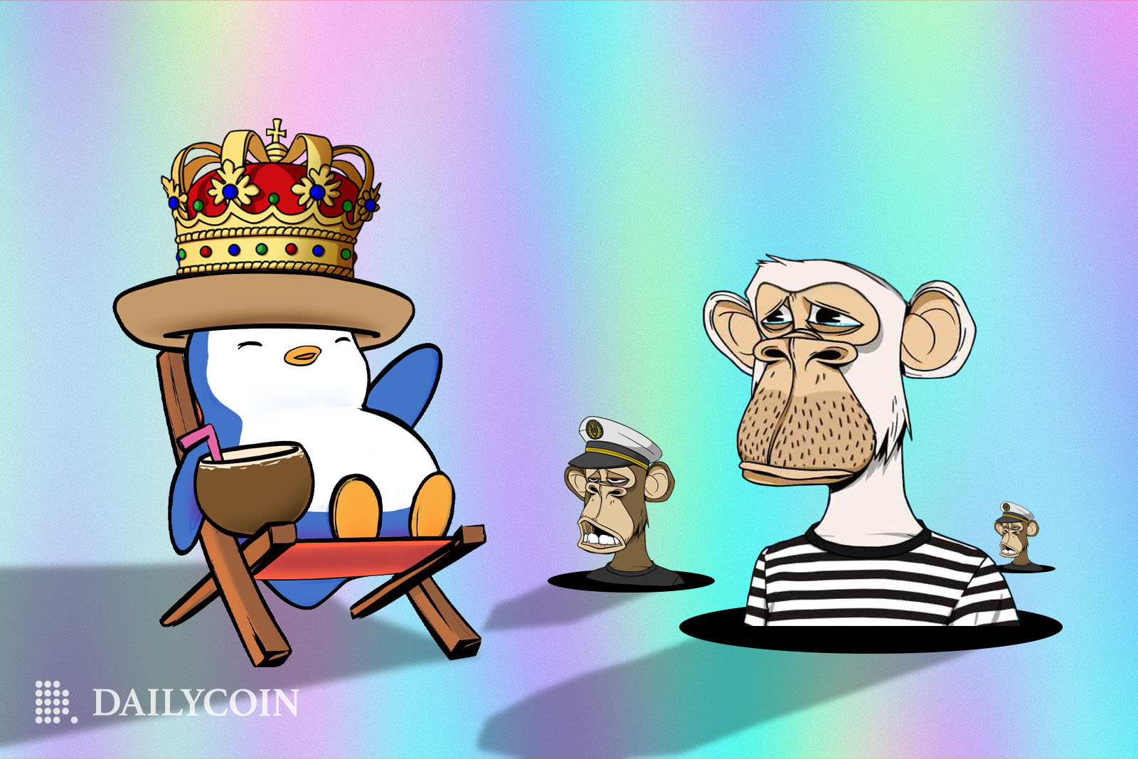 ReadDailyCoin's tweet card. Pudgy Penguins (PENGU) hits it big, leading the memecoin markets with 85.9% profits in just 7 days, throwing the gauntlet to PEPE Token & Dogecoin..