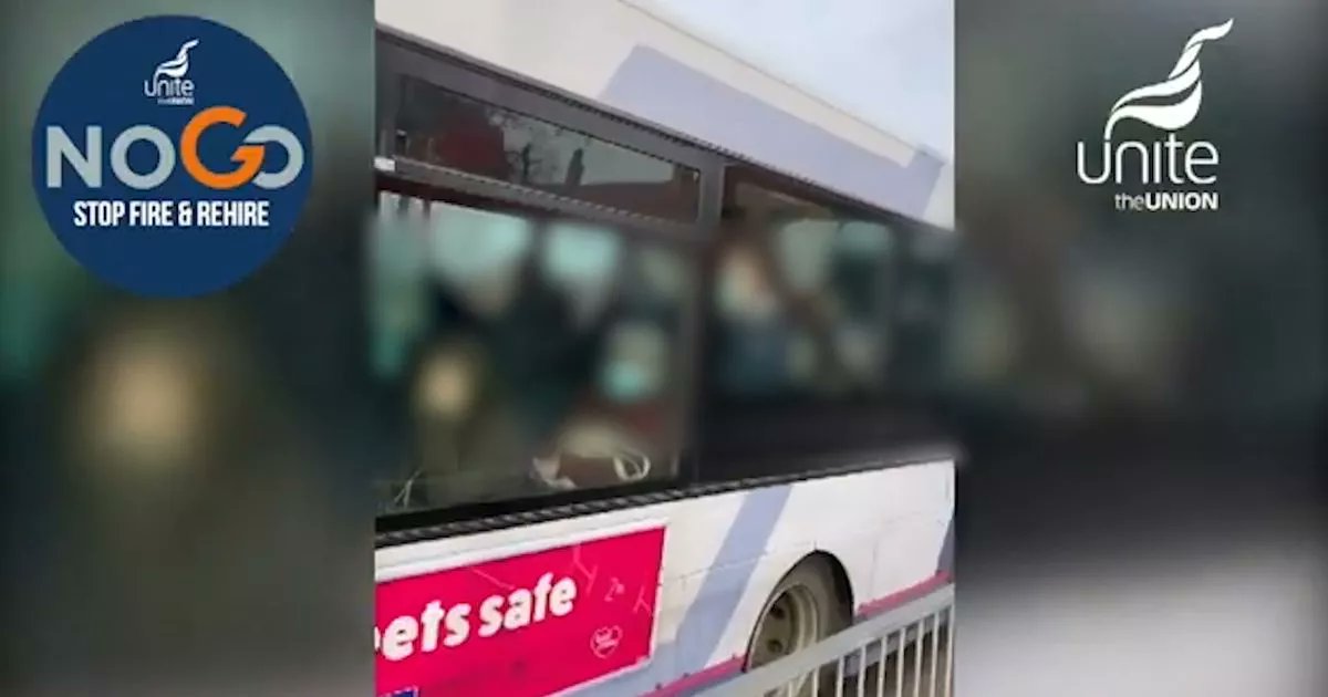 mikepluples's tweet card. Unite staff have walked out of a Manchester depot in a row over pay and conditions