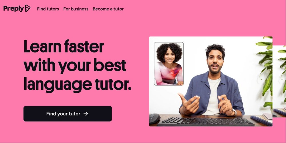 rssf's tweet card. Learn with the best online language tutors on app & web