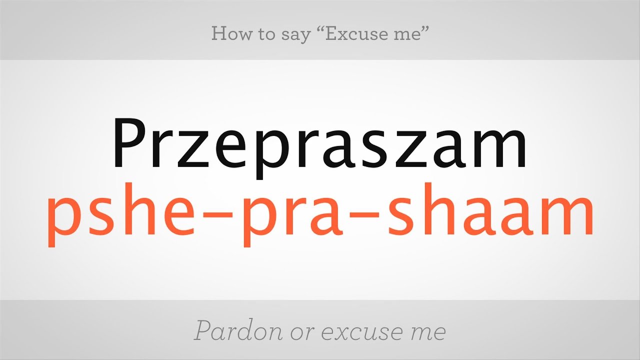 rosaliaxarchive's tweet card. How to Say "Excuse Me" in Polish | Polish Lessons
