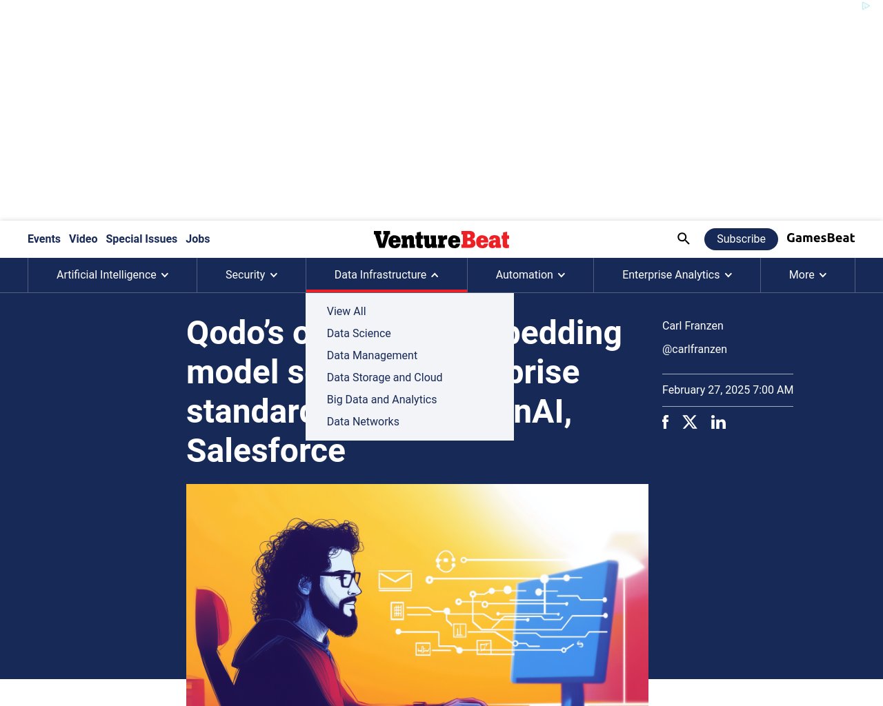 managetech_inc's tweet card. Qodoは、AI駆動のコード品質プラットフォームであり、Qodo-Embed-1-1.5Bという新しいオープン