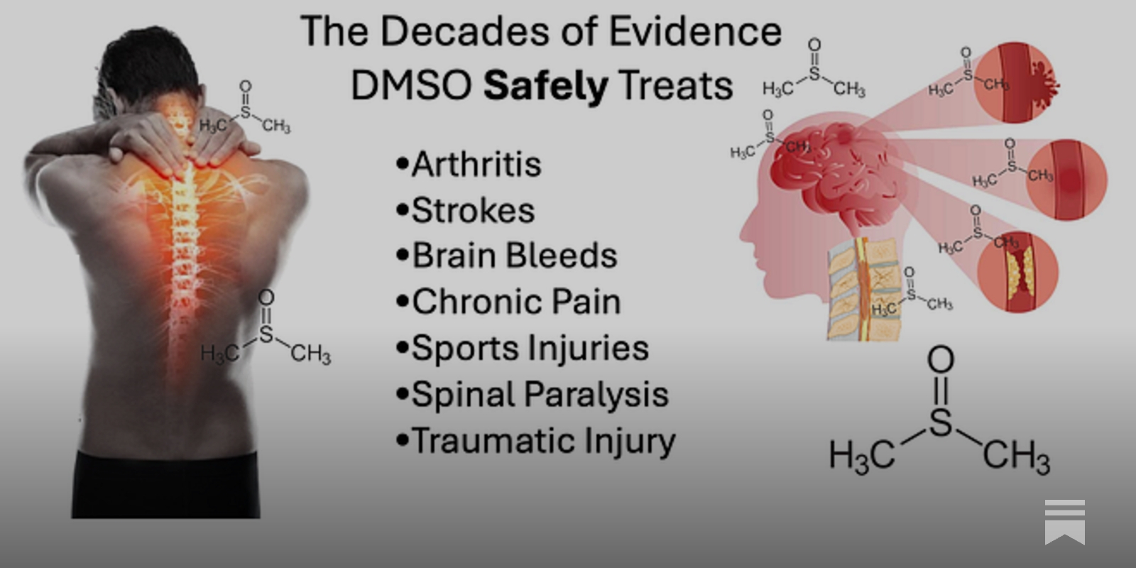 DocRah615's tweet card. Please share your experiences with DMSO with the readers here!