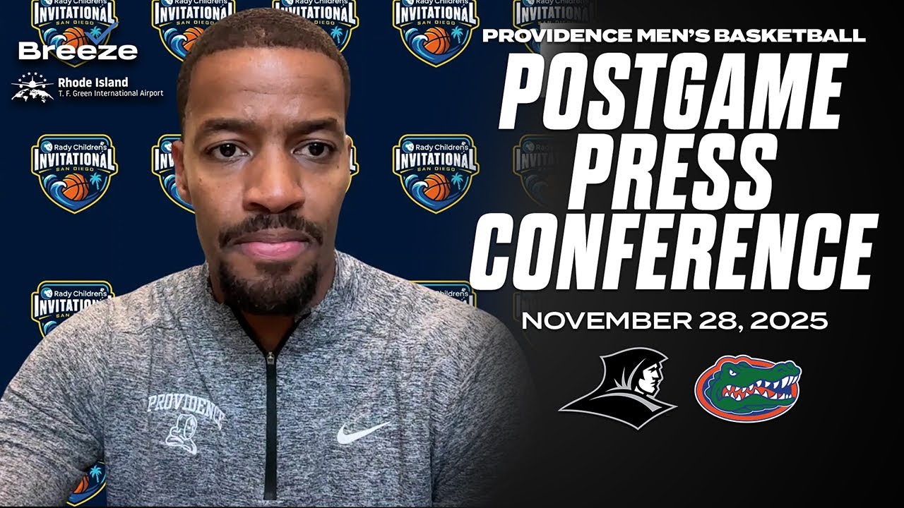 PCFriarsmbb's tweet card. 25.11.28 Providence MBB vs Florida Postgame Press Conference