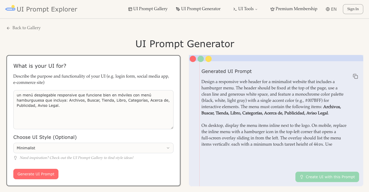 mkpositivo's tweet card. Diseñar interfaces nunca fue tan fácil: conviertir vagas instrucciones en HTML funcional.