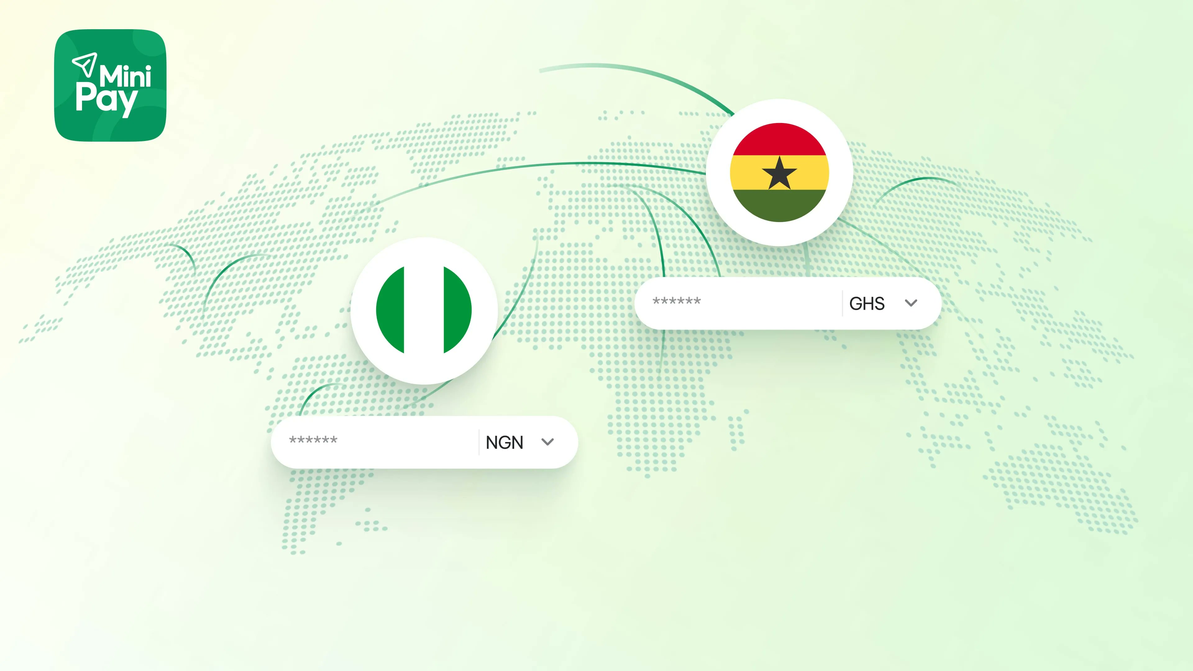 minipay's tweet card. Send funds from Nigeria to Ghana in under 5 seconds with MiniPay. Zero MoMo withdrawal costs, and better rates for your recipient.