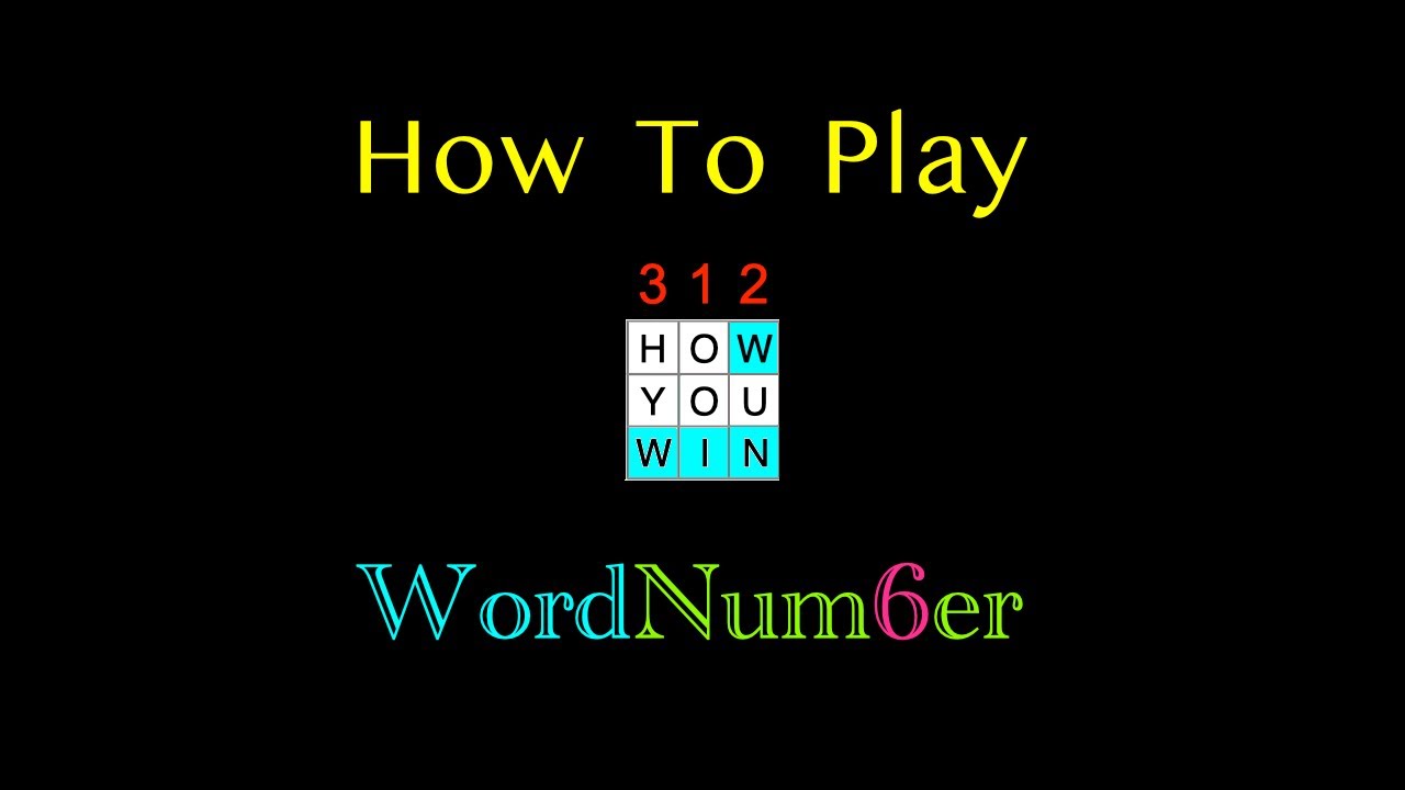 WordNumberGame's tweet card. How To Play WordNumber Word Puzzle (wordnumber.org)