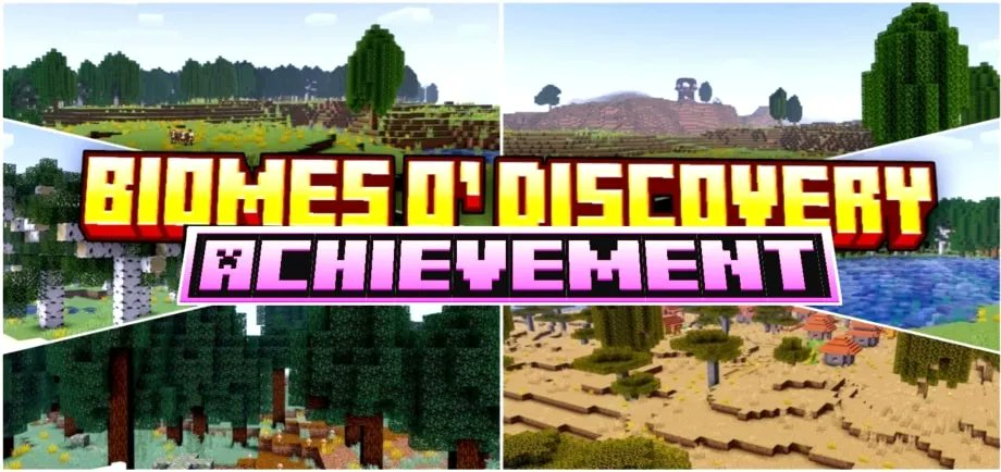 modbay_feed's tweet card. Biomes O' Discovery transforms the Minecraft experience by introducing diverse, improved biomes, unique trees, and fresh crops.