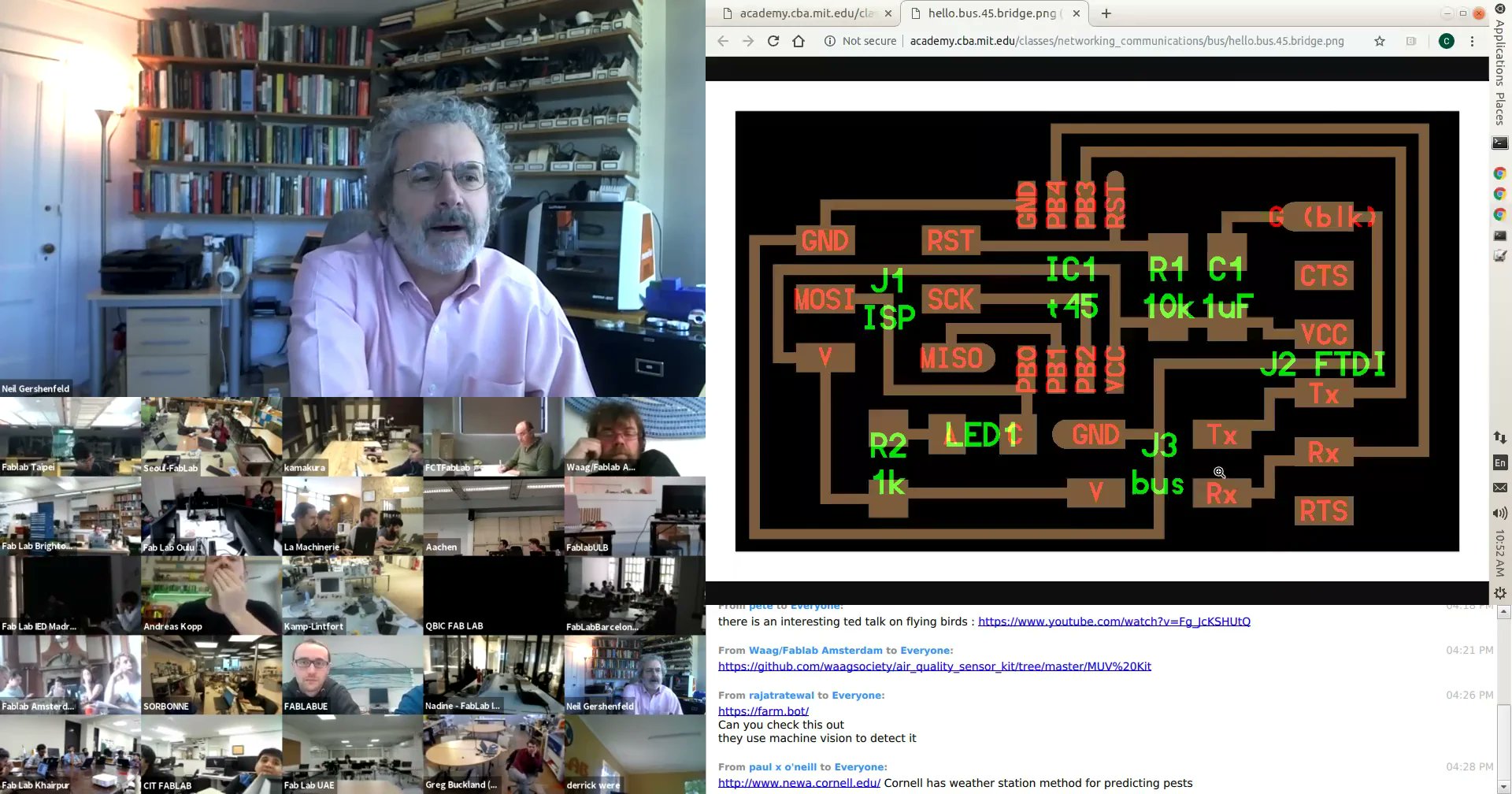 fabacademany's tweet card. Fab-20190424D_Lesson13: networking and communications