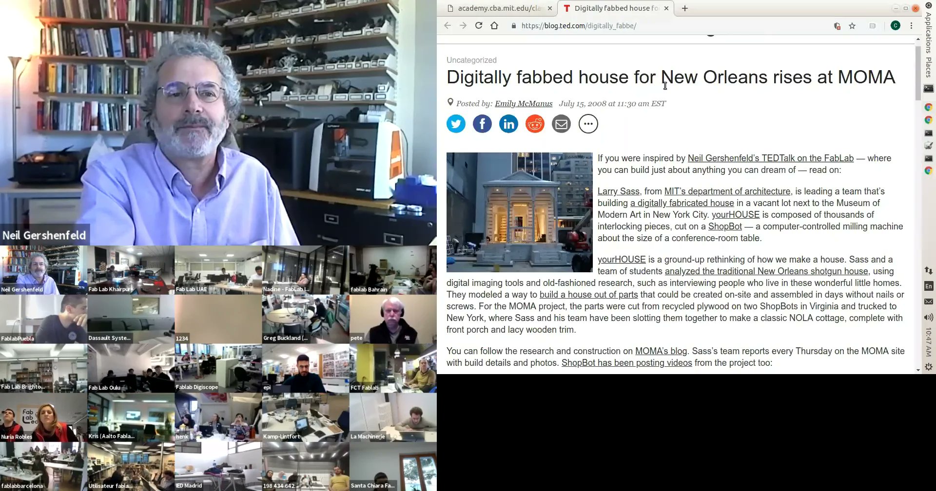fabacademany's tweet card. Fab-20190306D_Lesson07: computer-controlled machining