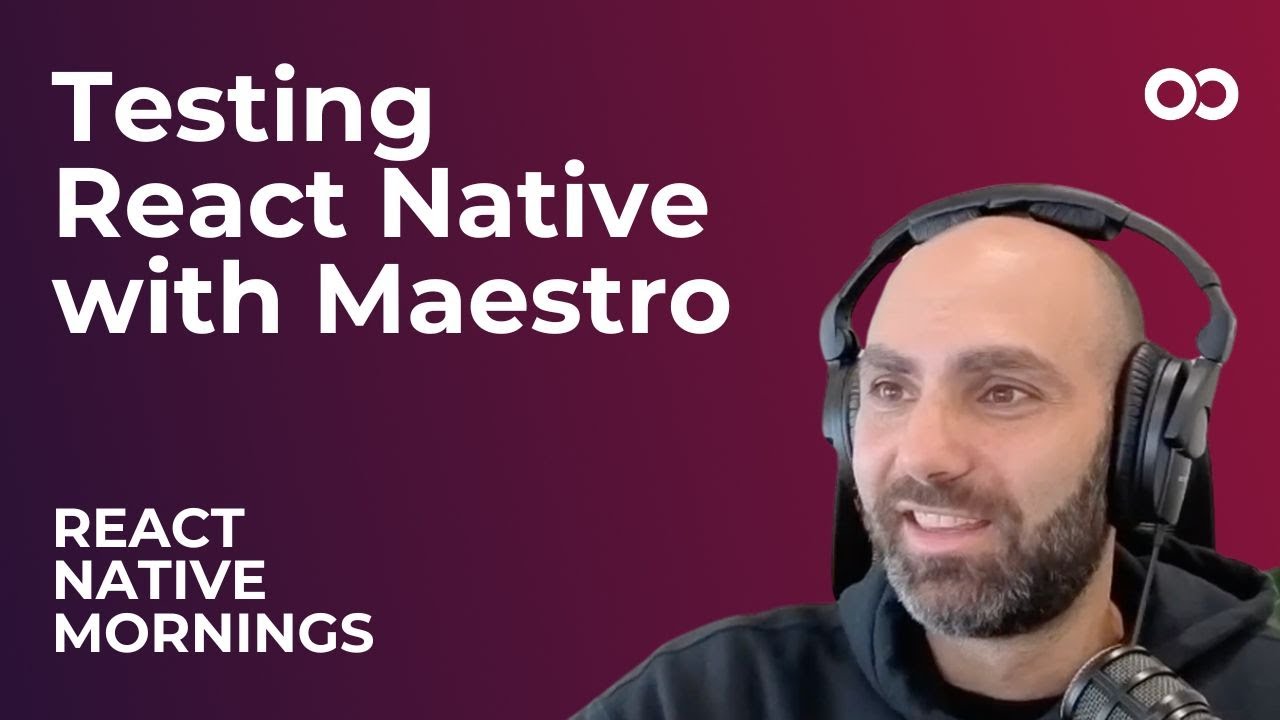 infinite_red's tweet card. Testing React Native with Maestro | React Native Mornings | Ep. 3
