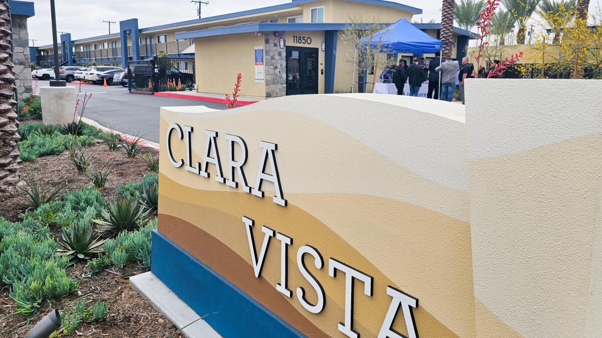 HousingOC's tweet card. As part of Project Homekey, three former motels along or near Beach Boulevard in Stanton are now permanent supportive housing sites.