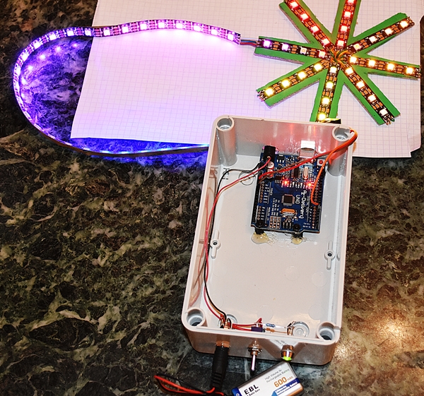 knolinfos's tweet card. . . Xmas Star with NeoPixels WS2812B made from cardboard Soon there will be Christmas and decorations are getting put around the house worldwide as it is tradition since ages to do so. That’s…