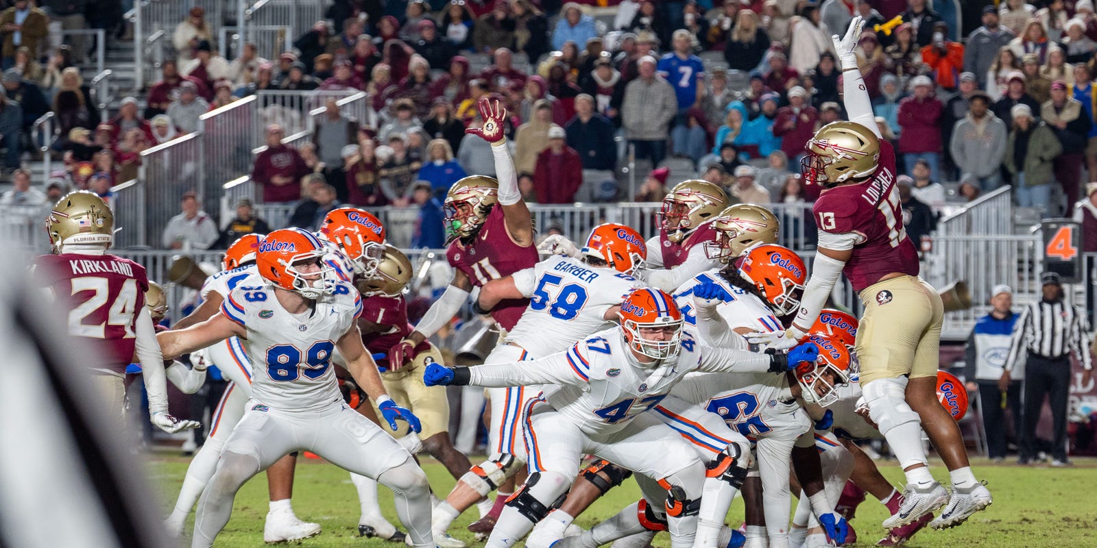 FSViewSports's tweet card. Guest writer Curan Ahern from The Independent Florida Alligator previews the Gators ahead of their matchup against the Seminoles.