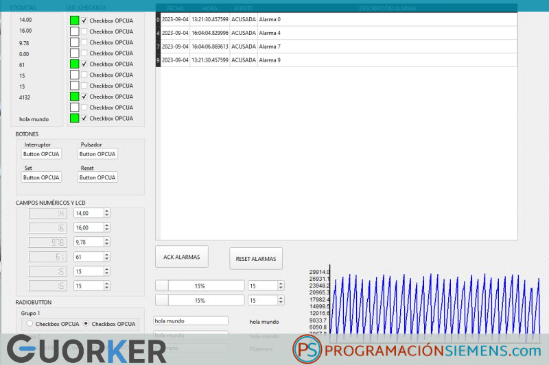 programacionS7's tweet card. Cómo se pueden crear HMI con OPC UA usando Python y Qt Designer para comunicar con los PLC de Siemens o cualquier otro fabricante.
