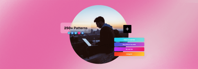 righthereinter's tweet card. There are now over 260 Patterns that can be inserted into your pages and posts in just seconds. Here’s a look at some of our favorites.