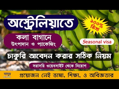 DesignstudioBd's tweet card. Banana Production and Packaging jobs in au | Australia work permit |...