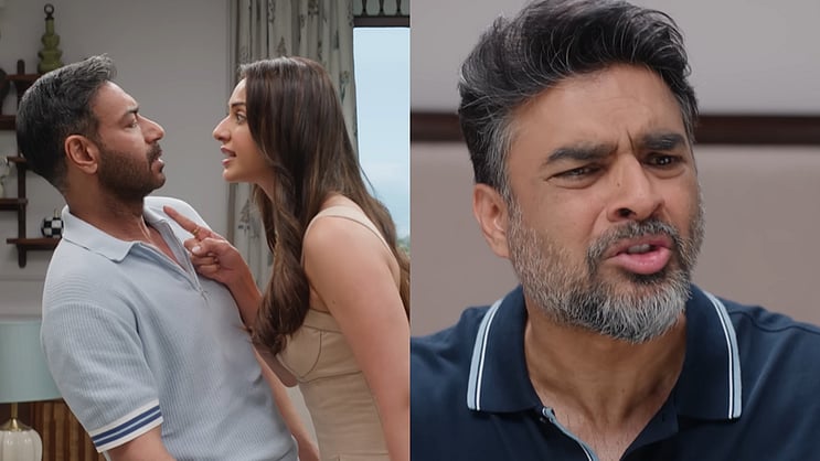 XpressCinema's tweet card. The trailer of Ajay Devgn, Rakul Preet and R Madhavan’s upcoming romantic-comedy, De De Pyaar De 2 was unveiled by the makers on Tuesday. The film has been dire