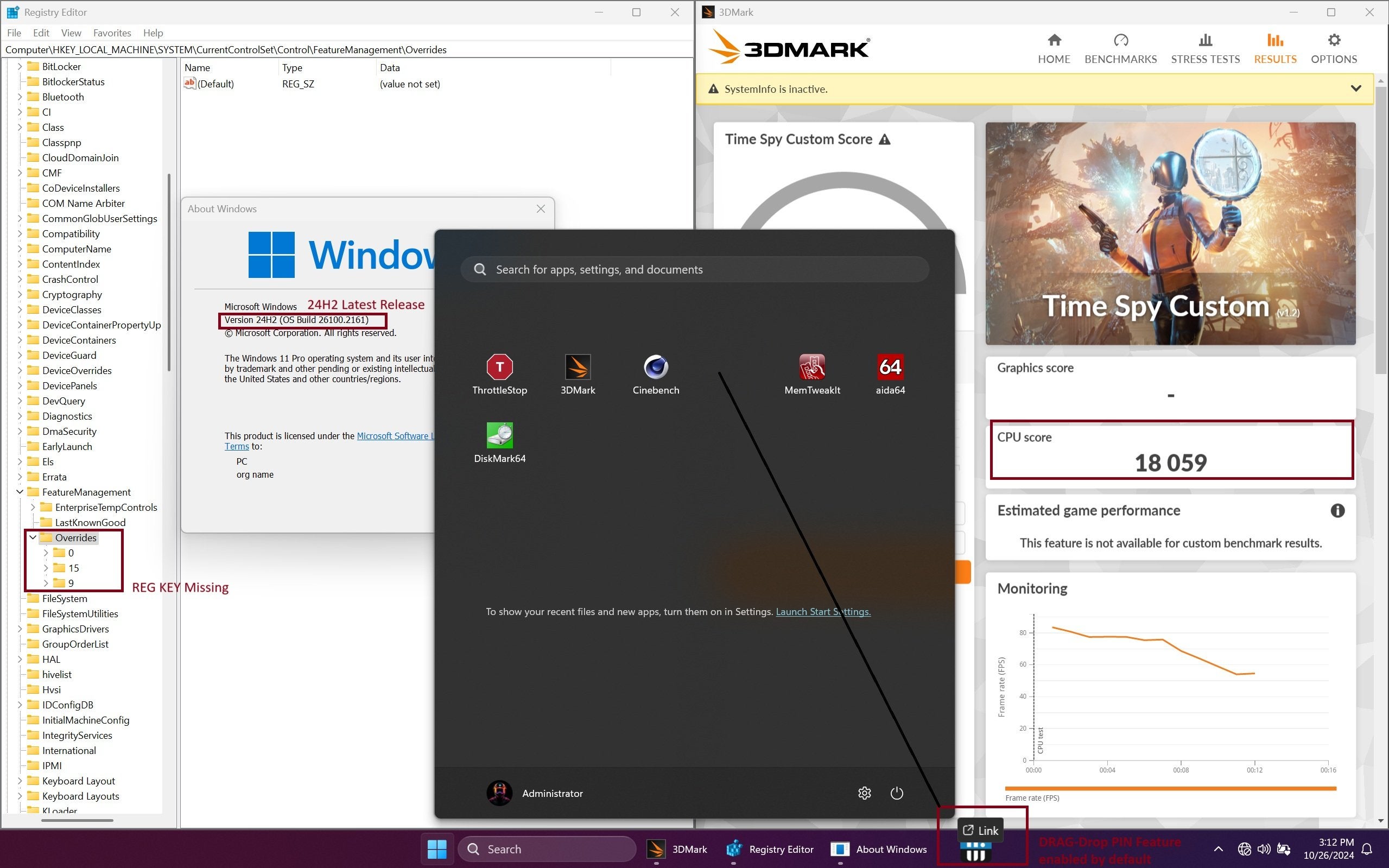 ItsJustVV's tweet card. Latest builds of 24H2 seems to have a bug causing the CPU score to drop significantly in benchmarks. After digging around, i have finally managed to narrow it down to a feature that has been...