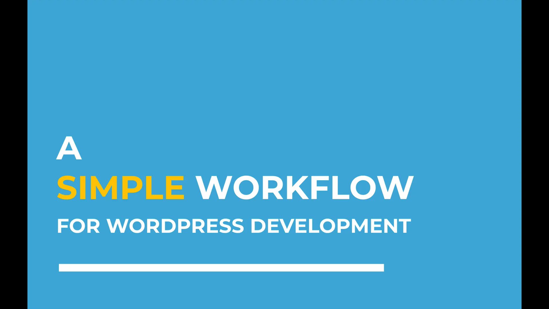 WorkflowForWP's tweet card. A Simple Workflow for WordPress Development