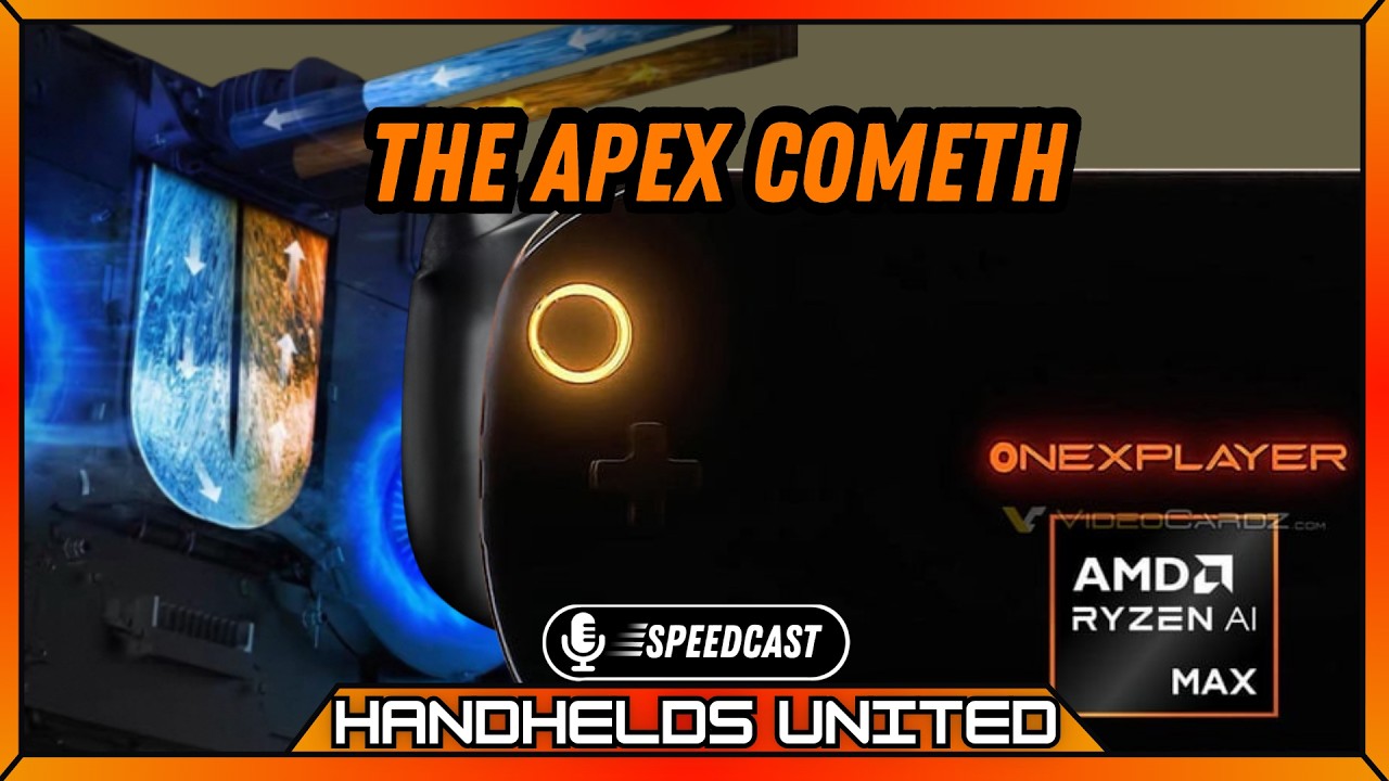 handheldsunited's tweet card. Watch this before you buy the Onexplayer Onexfly Apex!