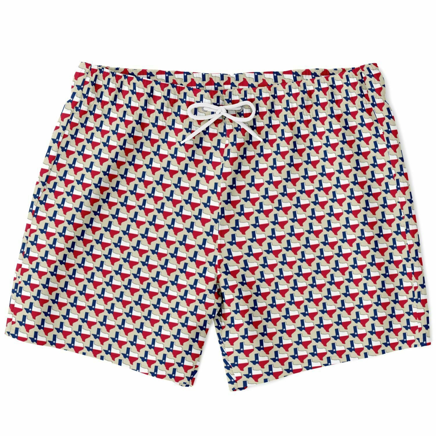 ThreadOfState's tweet card. Look and stay cool with these shorter-length swim trunks that fit above the knee. Fast-dry fabric, and feature a drawstring waistband, mesh basket lining and mesh-lined side pockets. • Texas Mens...
