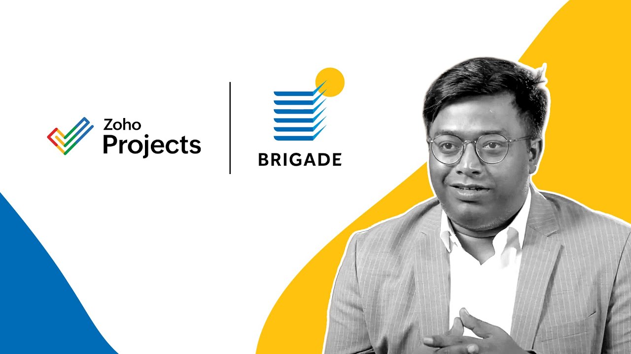 ZohoProjects's tweet card. How Brigade group reduced project timelines by 50% | Customer...