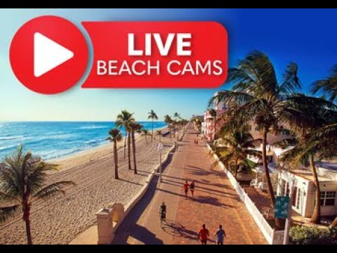 linuxguy2's tweet card. Live Beach Cam Hollywood Beach Broadwalk, Florida