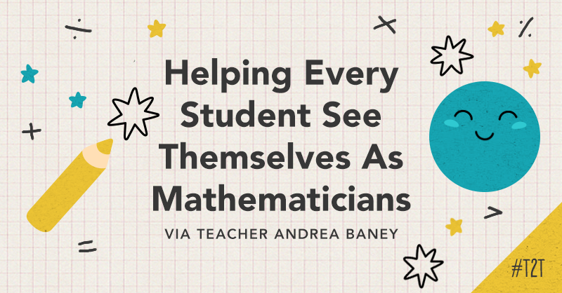 teacher2teacher's tweet card. Try this activity with your class to help every student appreciate their unique math brain.