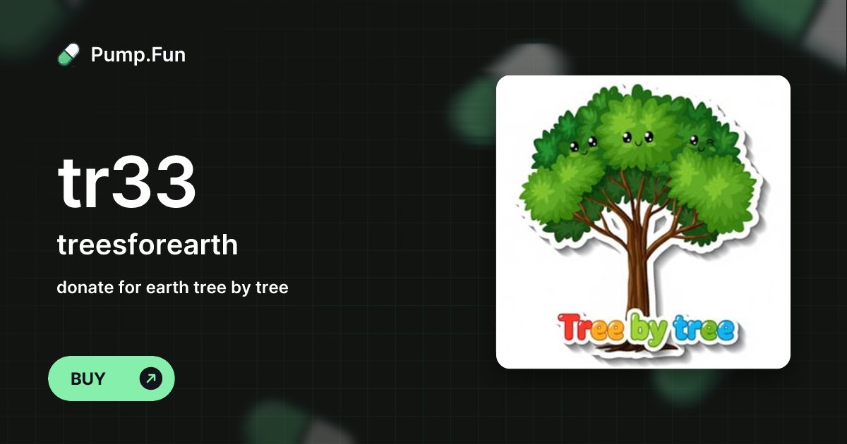 Treebytree41's tweet card. donate for earth tree by tree