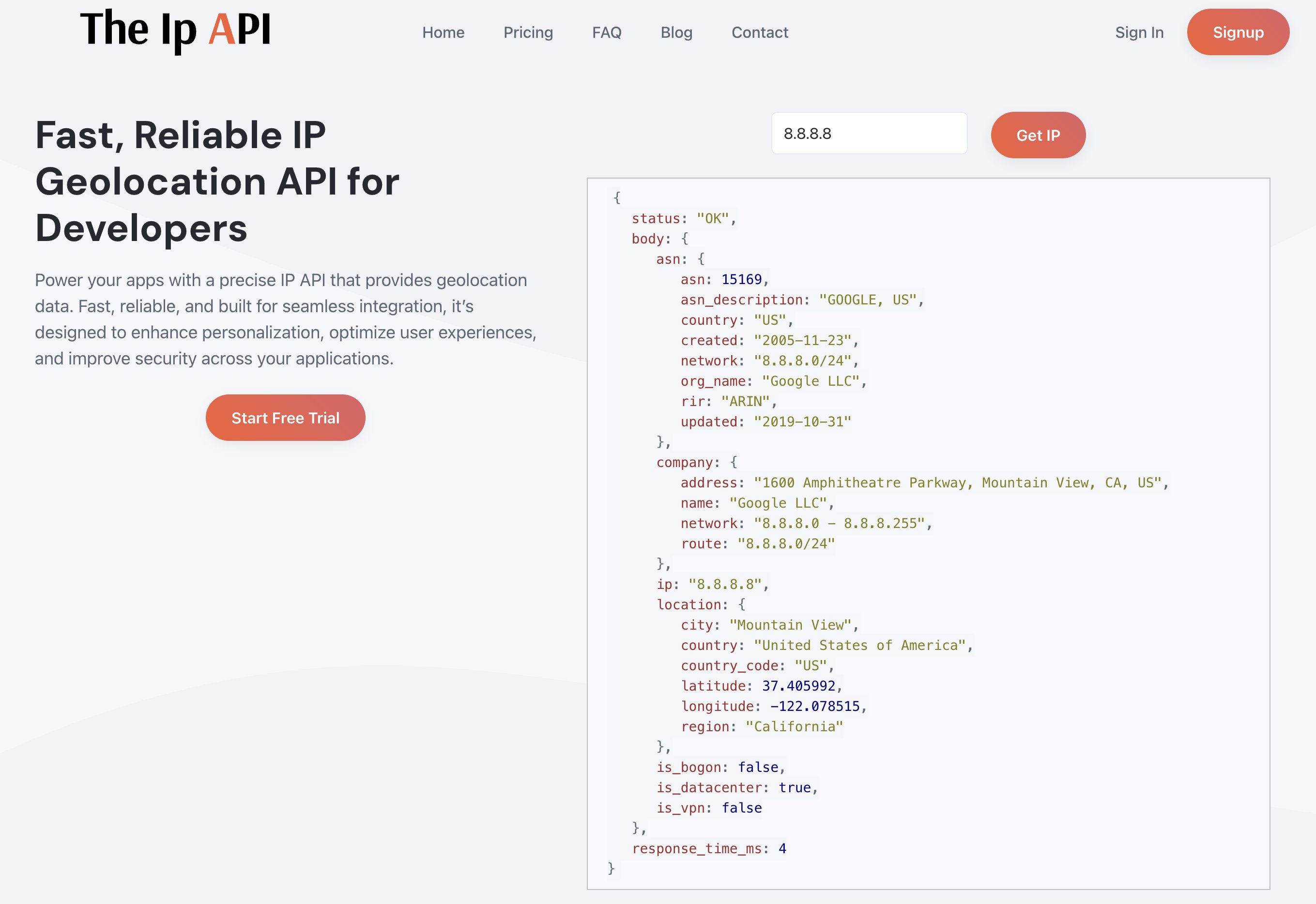 TheIpApiDotCom's tweet card. The IP API delivers fast and accurate IP geolocation for developers. Perfect for ecommerce, cybersecurity, and personalization