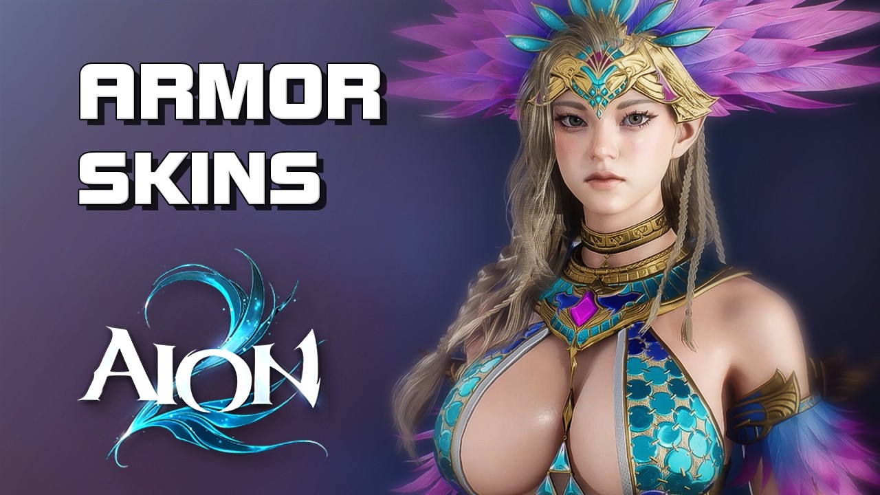 rendermaxblog's tweet card. Aion 2 - Armor Skins Showcase (PC) - Moblie/PC - F2P - TW