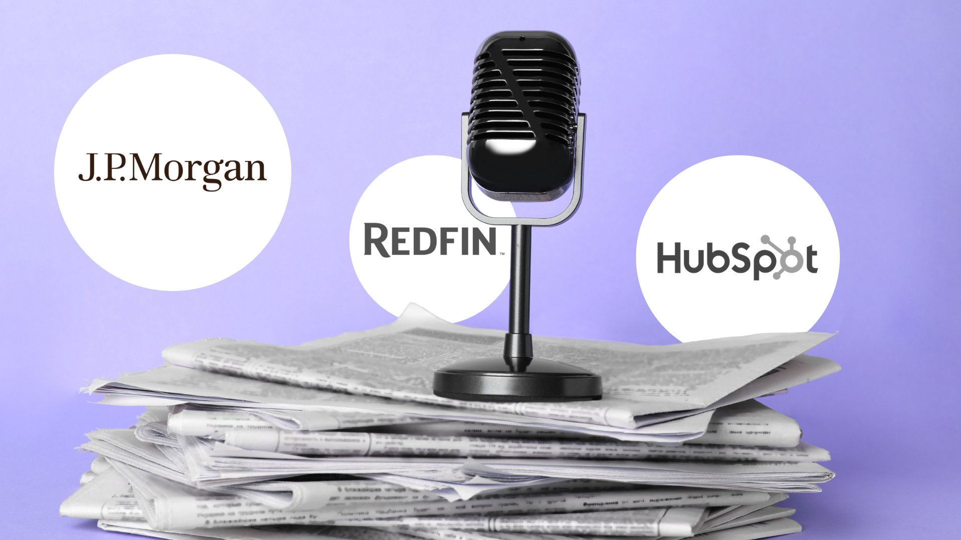 Stacker's tweet card. Industry giants like J.P. Morgan and HubSpot are investing in brand journalism and earned distribution to drive visibility and authority in AI search.