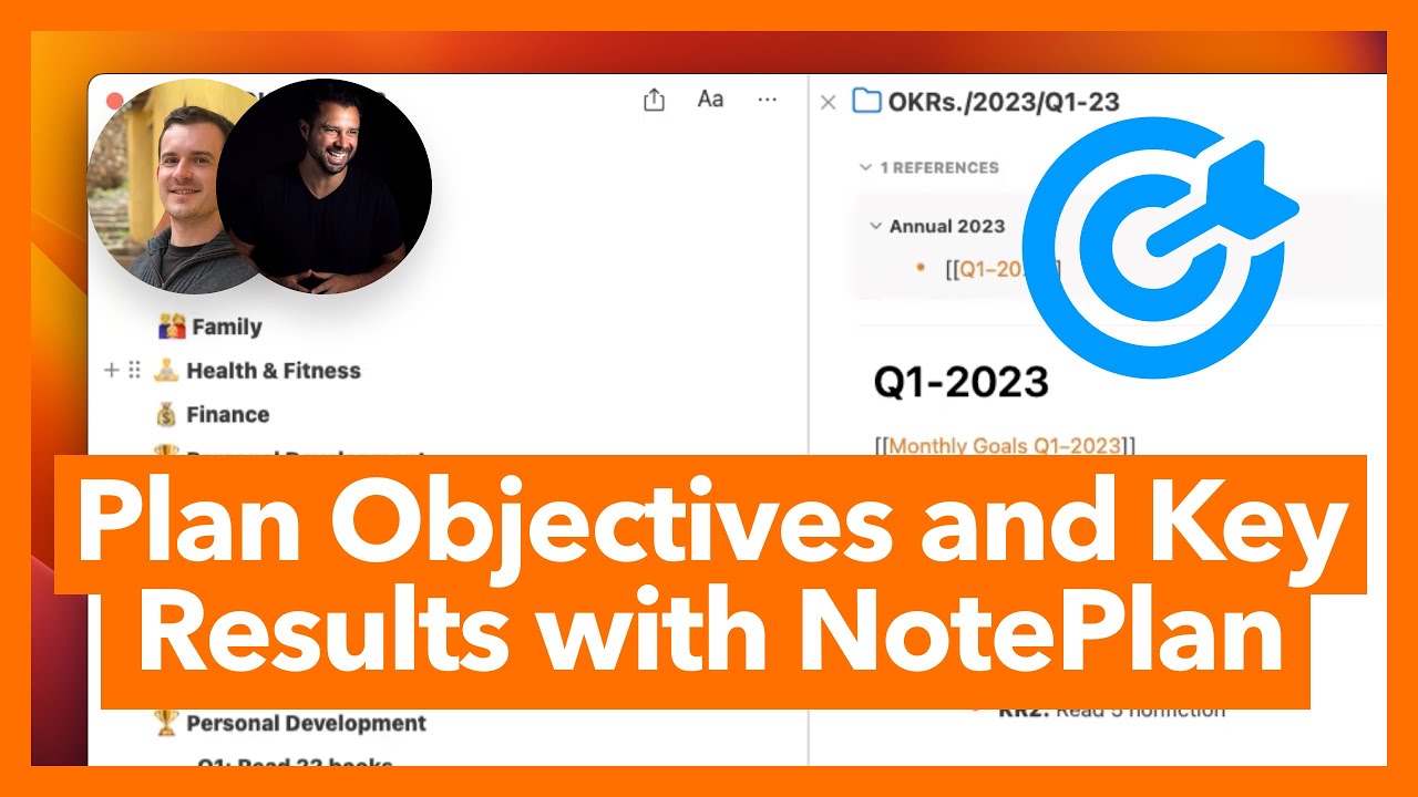 NotePlanApp's tweet card. [User Story] Plan Objectives and Key Results with NotePlan