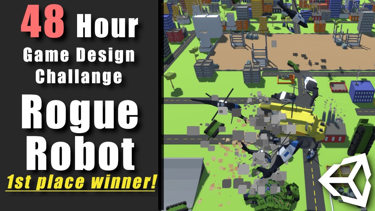 xtrevorross's tweet card. 48 hr Game Design Challenge - 1st place winner! - Rogue Robot...