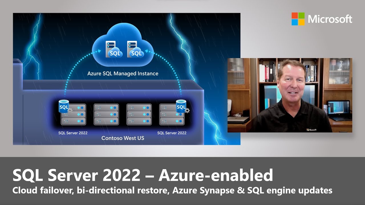 SQLServer's tweet card. Today we are announcing the preview of SQL Server 2022, the most Azure-enabled release of SQL Server yet.