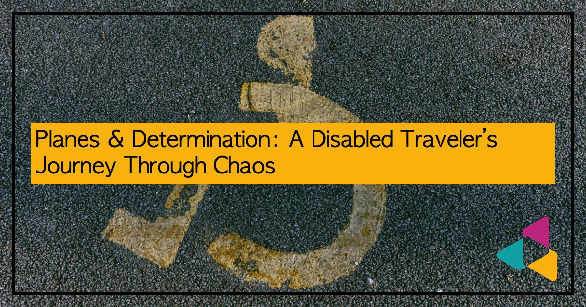 UnderRepdInTech's tweet card. In this episode, Michelle recounts her chaotic journey to WordCamp Europe as a disabled traveler, navigating accessible toilets, flight issues, scooter rules, and missed connections. It’s a story of...