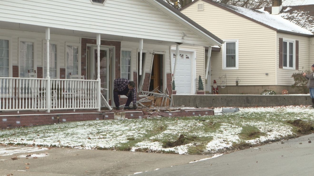 WSBT's tweet card. Slippery roads are still proving to be an issue this holiday weekend.Earlier on Friday a F-150 pickup truck hit a patch of ice and lost control, crashing into a