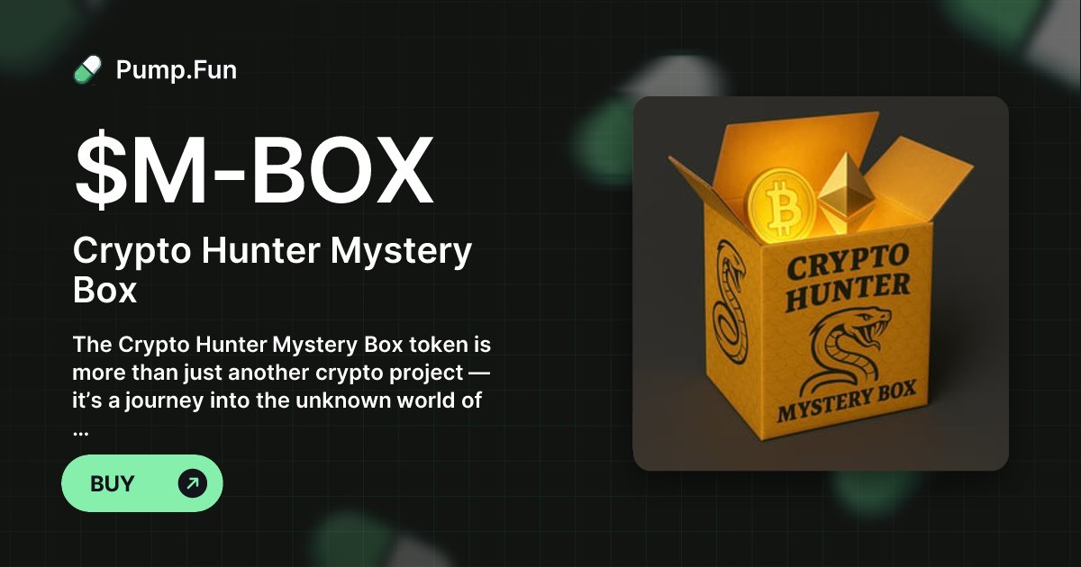 PythonC11137's tweet card. The Crypto Hunter Mystery Box token is more than just another crypto project — it’s a journey into the unknown world of lost and forgotten wallets. How it works: Weekly Mystery Reward Every week, one...