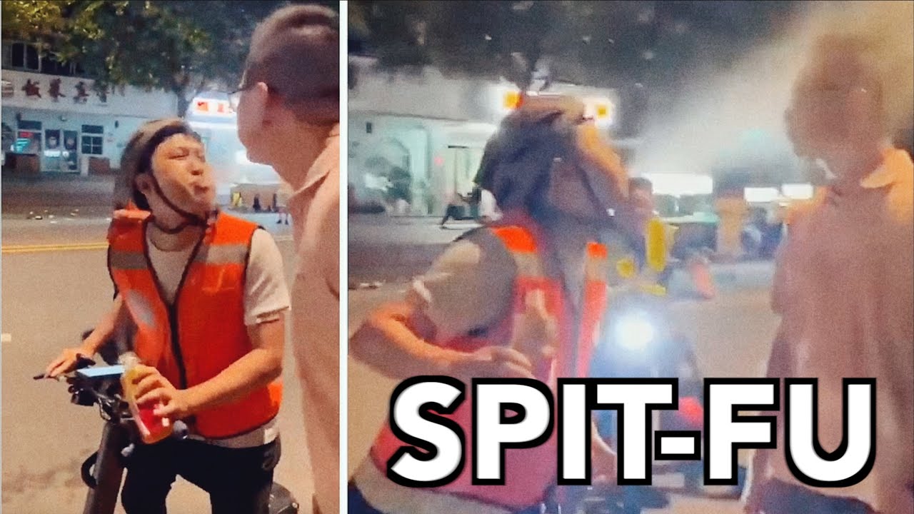 OnSpikey's tweet card. China’s Bizarre Spit Fighting Explained!