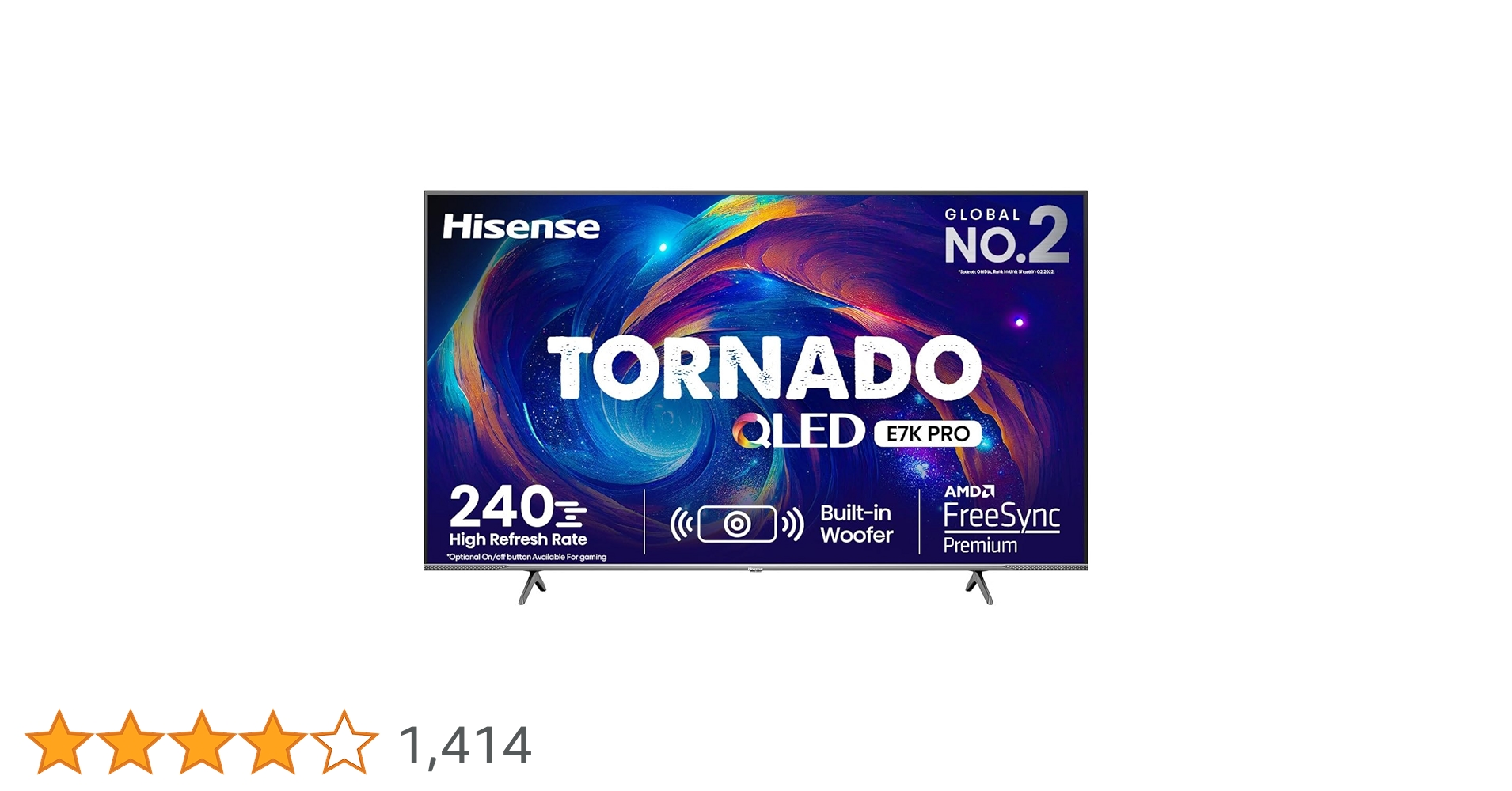 anandd_patel's tweet card. This Hisense Ultra HD 4k QLED TV powered by Dolby Vision and Dolby ATMOS with 120Hz fresh rate. Hisense is global technology leader in manufacturing premium televisions. It provides Amazing picture...