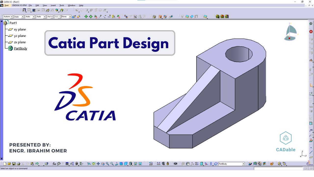 ibrahimumer007's tweet card. Catia Part Design | 3d Mechanical Design in Catia | Catia Practice...