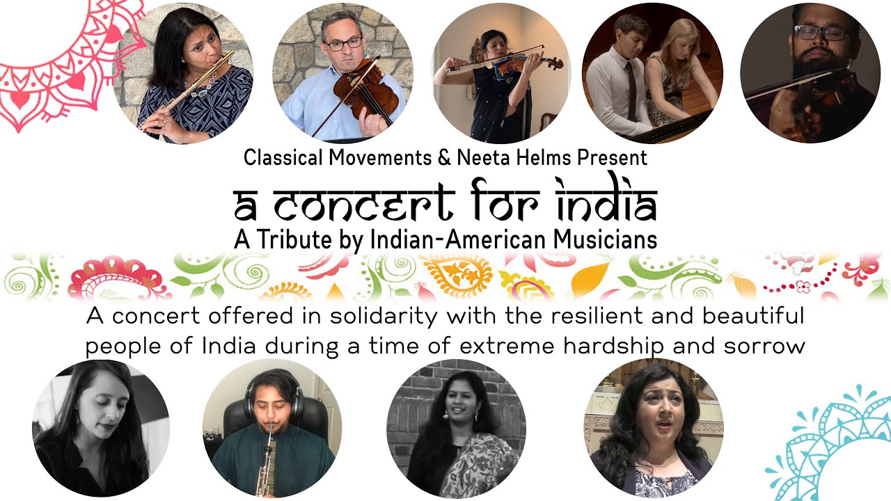 ClassicalMvmts's tweet card. Concert for India: A Tribute by Indian-American Musicians