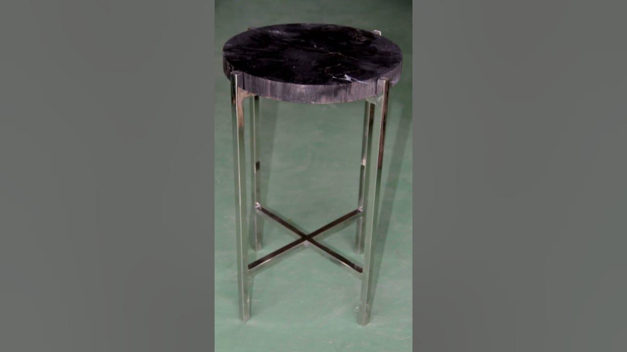 indogemstone's tweet card. Contemporary Stone End Tables for Designers #petrifiedwood #endtable...