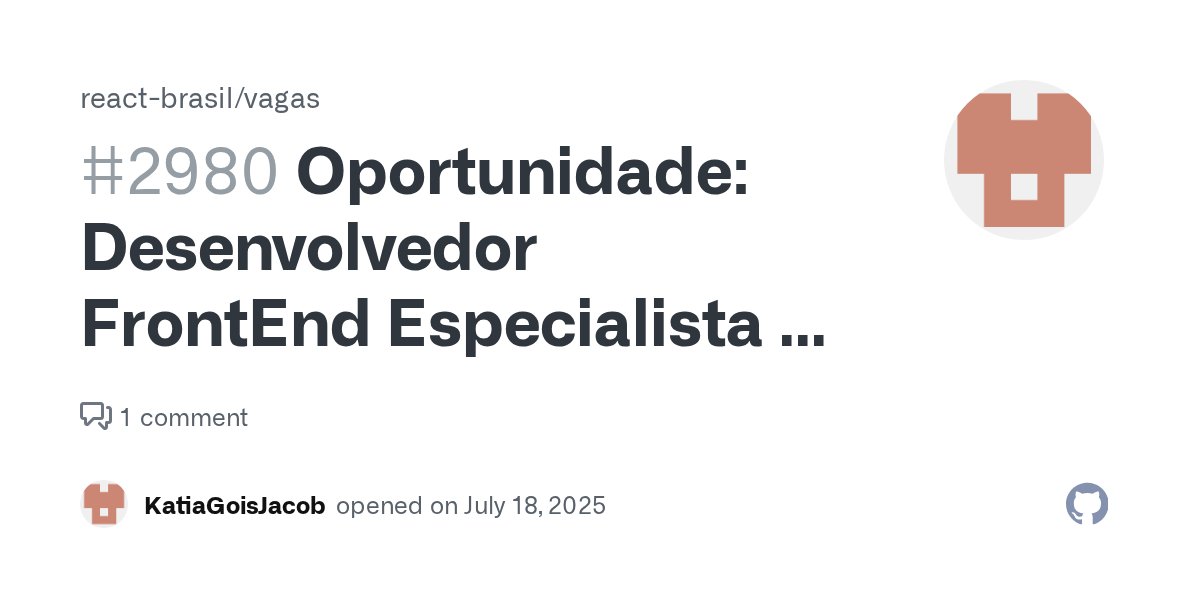 thprogramer's tweet card. Descrição da vaga: • Obrigatório: Experiência com GuardSquare em apps React Native e nativos (iOS/Android) • Tecnologias: React Native, Kotlin, Java, Swift, Objective-C • Segurança em WebViews, Fir...