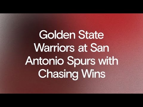 NotChasingWins's tweet card. Game 14: Warriors at Spurs