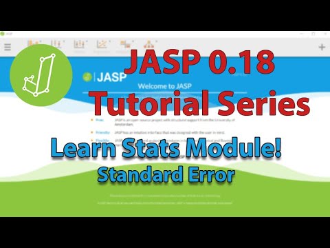 gipUniovi's tweet card. JASP Tutorial: Learn Stats Module STANDARD ERROR (Mini-Series)