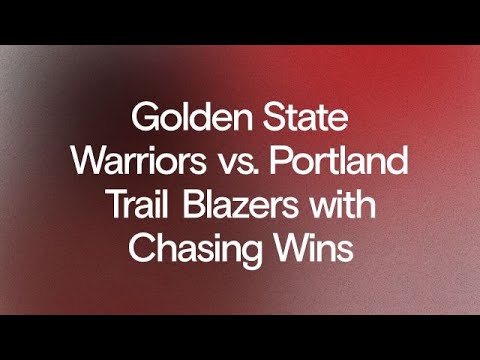 NotChasingWins's tweet card. Game 18: Warriors vs. Trail Blazers