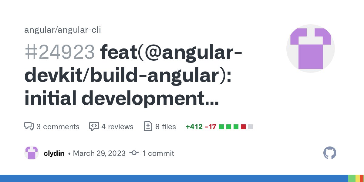 Enea_Jahollari's tweet card. When using the experimental esbuild-based browser application builder, the preexisting dev-server builder can now be used to execute the ng serve command with an esbuild bundled application. The de...