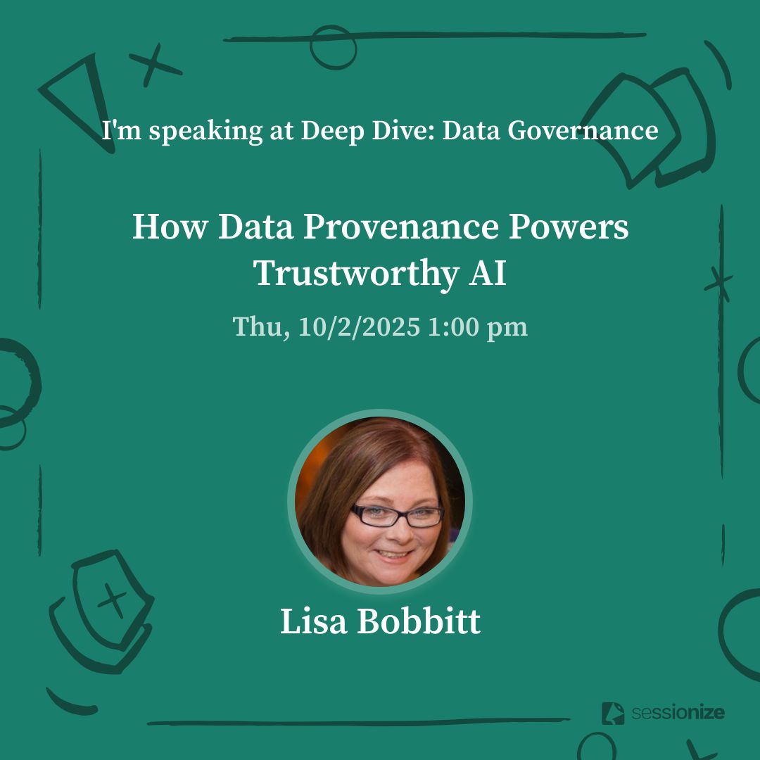 OASISopen's tweet card. Part of the Deep Dive: Data Governance Webinar Series Today’s AI models depend on an invisible supply chain: the data they’re trained and fine-tuned on. But who’s responsible for documenting,...