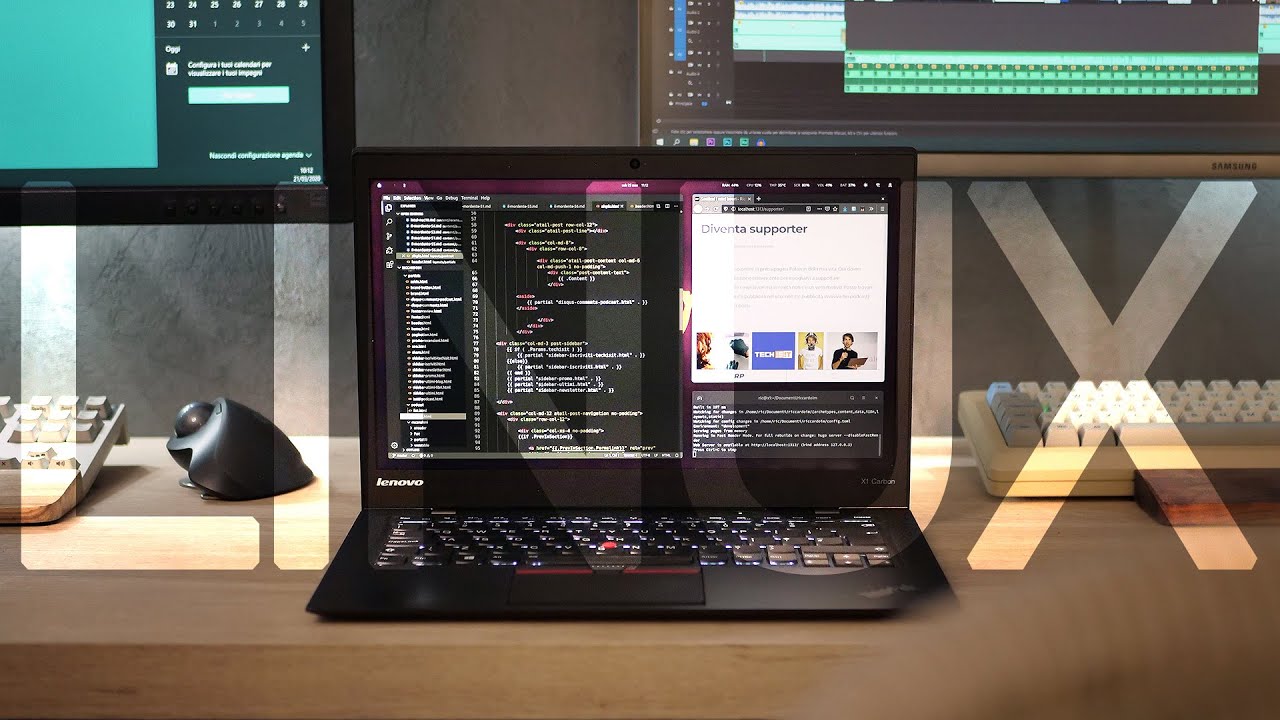 riccardopalombo's tweet card. Il mio setup Linux su Lenovo ThinkPad X1 Carbon // OLD BUT GOLD